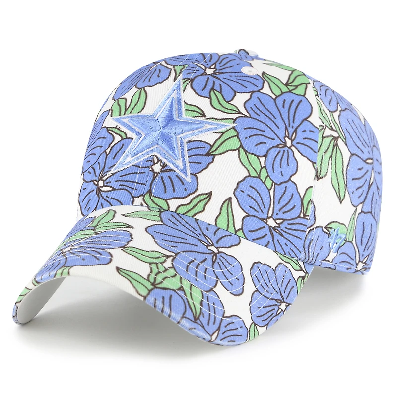 Women's '47  White Dallas Cowboys Florentina Clean Up Adjustable Hat