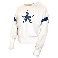 Sweat-shirt en polaire grande taille blanc Fanatics pour femmes des Cowboys de Dallas