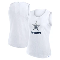 Débardeur blanc flammé Dallas Cowboys Fanatics pour femme