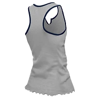 Débardeur tri-mélange à ourlet ondulé et col cranté pour femme New Era Silver Dallas Cowboys