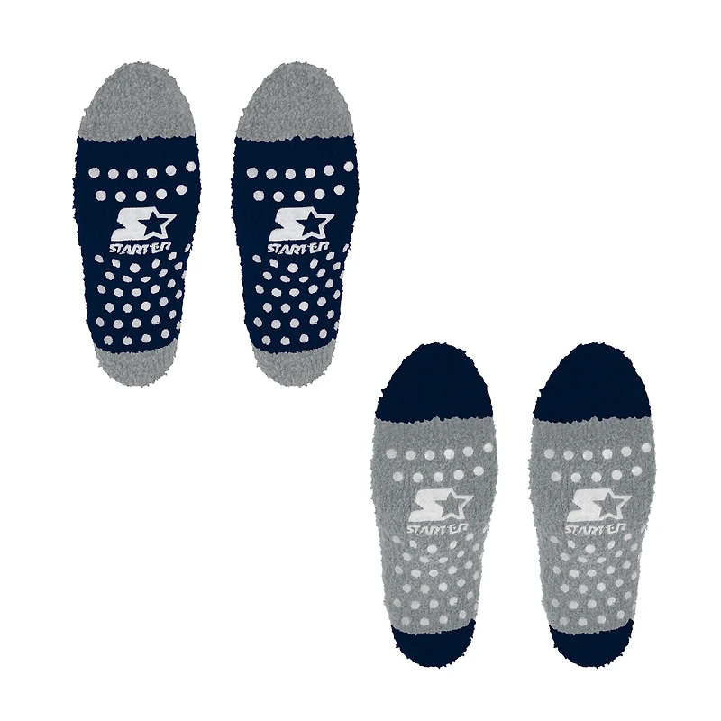 Women's Starter  Navy/Silver Dallas Cowboys Home and Away Cozy Socks 2 Pack