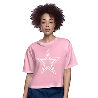 T-shirt court rose pour femme des Cowboys de Dallas « Play the Ball »