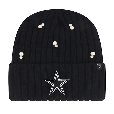 Women's '47  Black Dallas Cowboys Claudette Cuffed Knit Hat