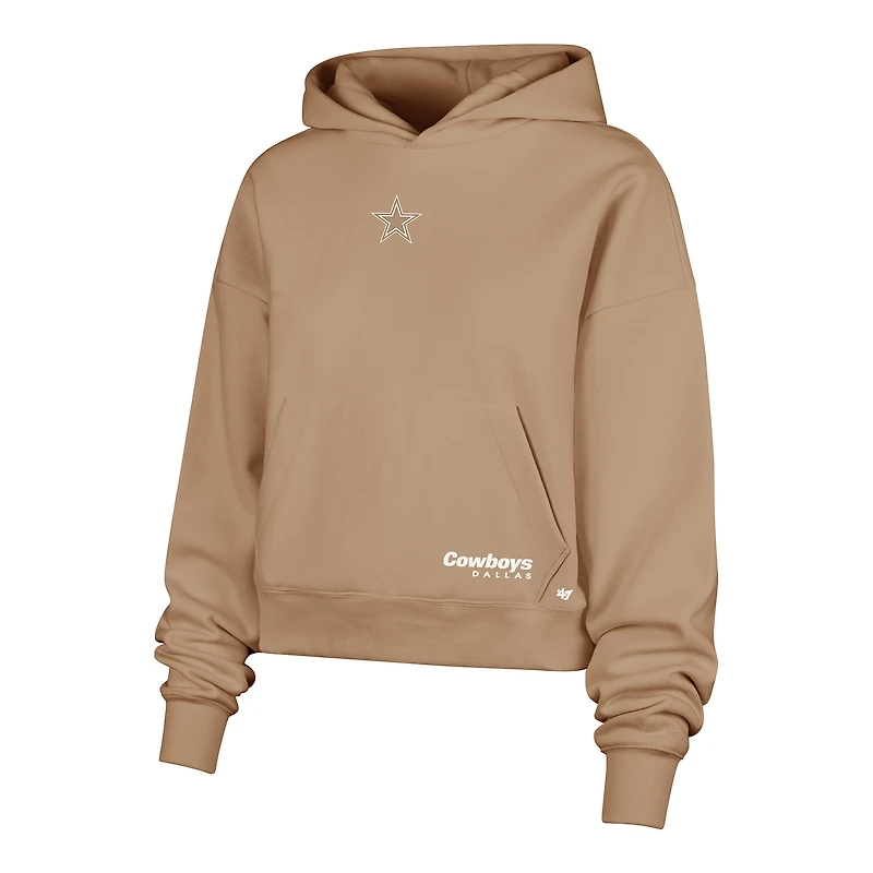 Women's '47 Brown Dallas Cowboys Sue Foundation Portabella Hoodie Sweatshirt