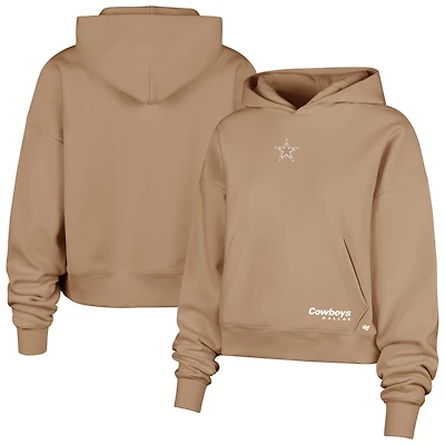 Women's '47 Brown Dallas Cowboys Sue Foundation Portabella Hoodie Sweatshirt