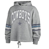 Sweat à capuche Upland Bennett des Dallas Cowboys '47 gris chiné pour femmes