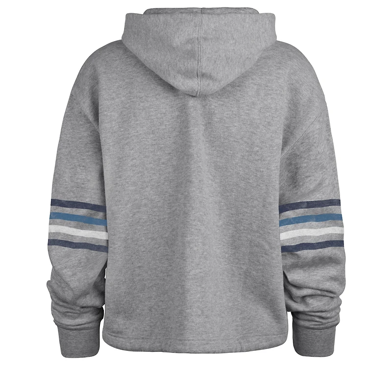 Sweat à capuche Upland Bennett des Dallas Cowboys '47 gris chiné pour femmes