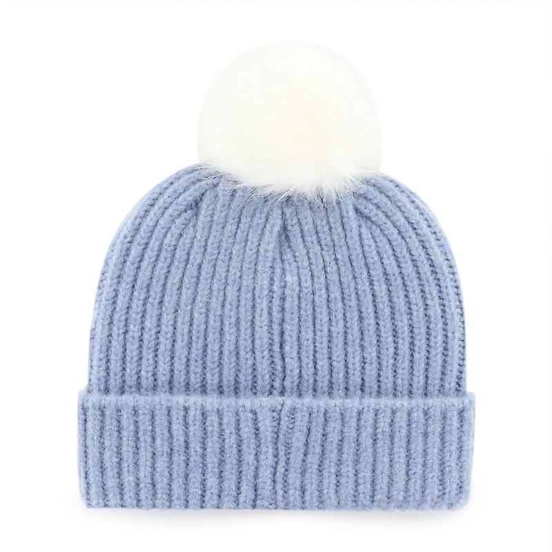 Women's '47 Light Blue Dallas Cowboys Mellow Cuffed Knit Hat with Pom