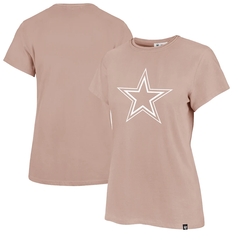 T-shirt rose clair Dallas Cowboys Premier Frankie '47 pour femme