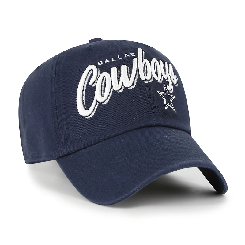 Women's '47  Navy Dallas Cowboys Ariana Clean Up Adjustable Hat