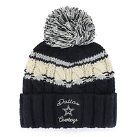Women's '47 Navy Dallas Cowboys Emma Cuffed Knit Hat with Pom