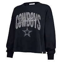 T-shirt court à manches longues « 47 » bleu marine Dallas Cowboys Muse Sydney pour femme