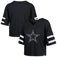 T-shirt court à col en V « 47 » bleu marine Dallas Cowboys Premier Scout pour femme