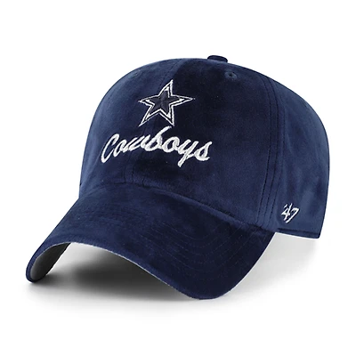 Casquette ajustable « 47 » bleu marine Dallas Cowboys Spirited Clean Up pour femme