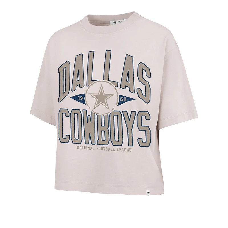 T-shirt court pour femme '47 Sand Dallas Cowboys Windthrow Ravine