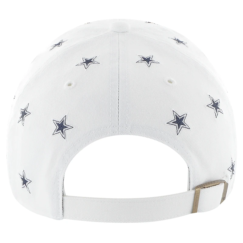 Women's '47 White Dallas Cowboys Confetti Clean Up Adjustable Hat