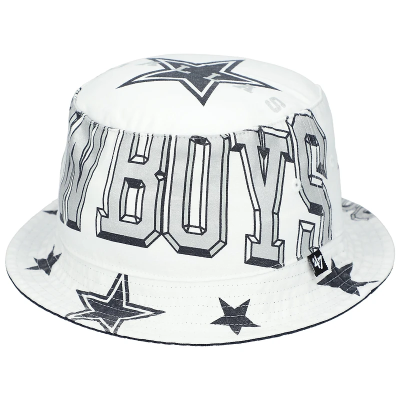 Women's '47 White Dallas Cowboys Energize Bucket Hat