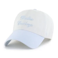 Women's '47 White Dallas Cowboys Gelato Two-Tone Clean Up Adjustable Hat