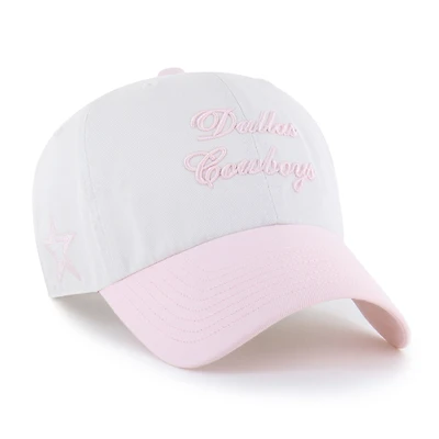 Women's '47  White Dallas Cowboys Gelato Two-Tone Clean Up Adjustable Hat