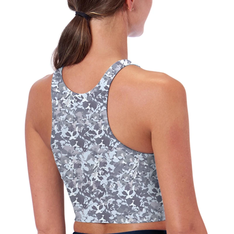 Women's Certo Navy Dallas Cowboys Logo High Neck Midi Bra