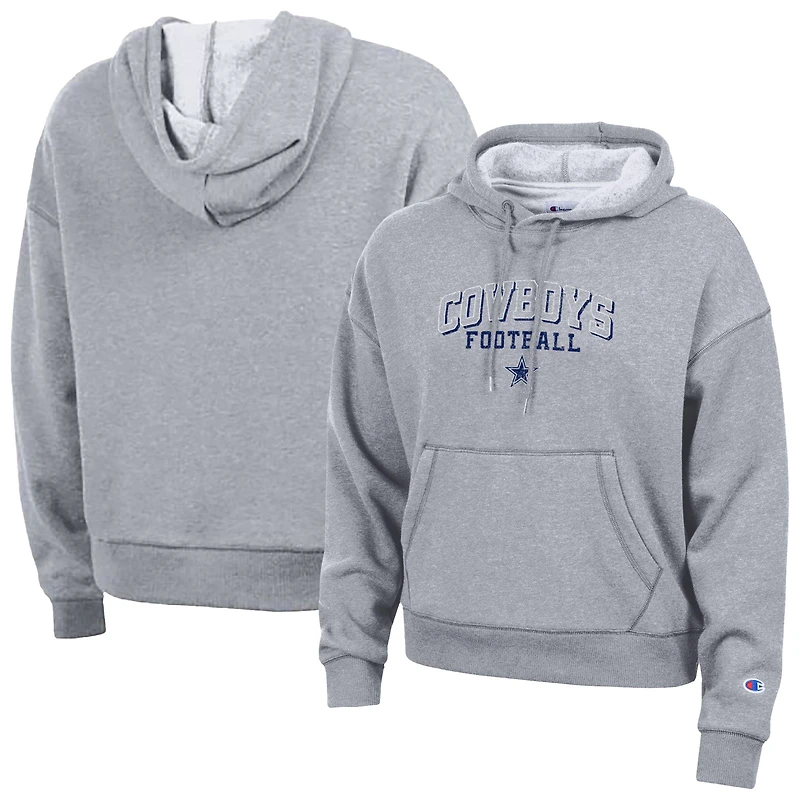 Women's Champion Gray Dallas Cowboys Triumph Tri-Blend Hoodie