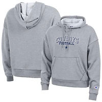 Women's Champion Gray Dallas Cowboys Triumph Tri-Blend Hoodie