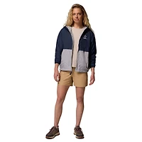 Women's Columbia Navy/Gray Dallas Cowboys Spire Hoodie Windbreaker