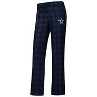 Ensemble de nuit pour femme Concepts Sport gris/bleu marine avec débardeur et pantalon pétition Dallas Cowboys
