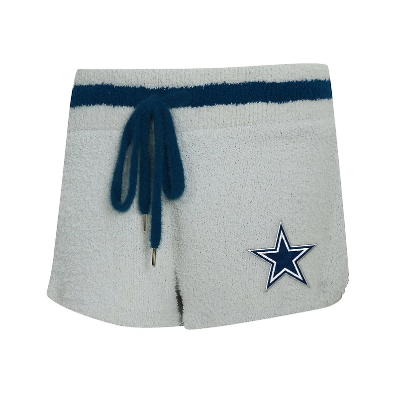 Ensemble sweat à capuche et short manches longues Whitley gris Dallas Cowboys pour femme Concepts Sport