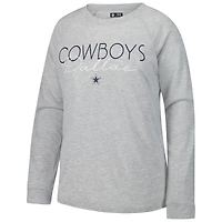 Ensemble haut à manches longues et short raglan pour femme Concepts Sport bleu marine/gris des Cowboys de Dallas