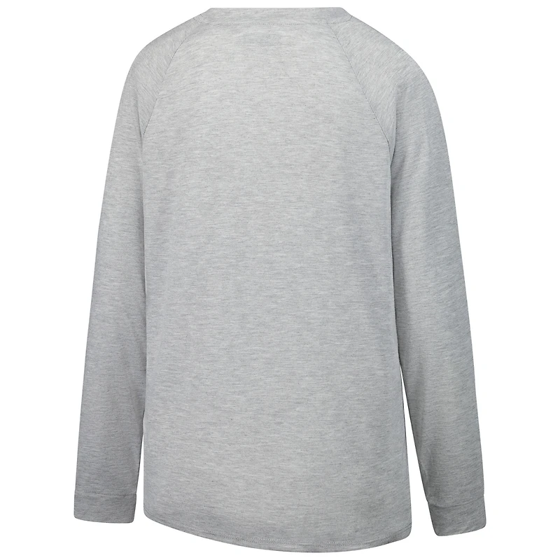 Ensemble haut à manches longues et short raglan pour femme Concepts Sport bleu marine/gris des Cowboys de Dallas