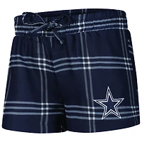 Women's Concepts Sport Navy/Gray Dallas Cowboys Petition Raglan Long Sleeve Top and Shorts Set