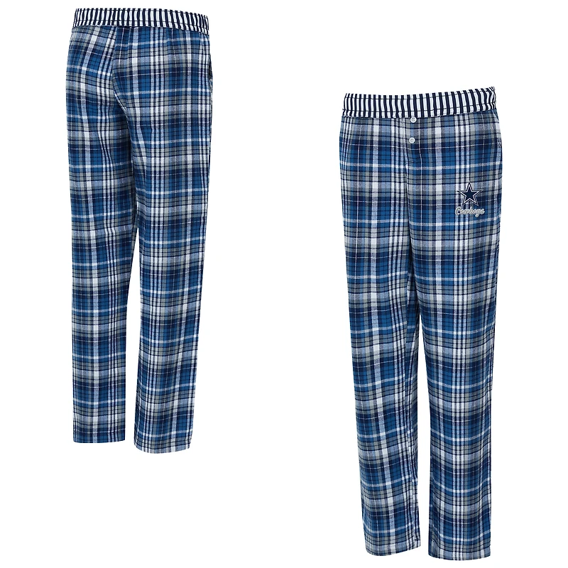Pantalon à carreaux Laney bleu marine Dallas Cowboys pour femme Concepts Sport