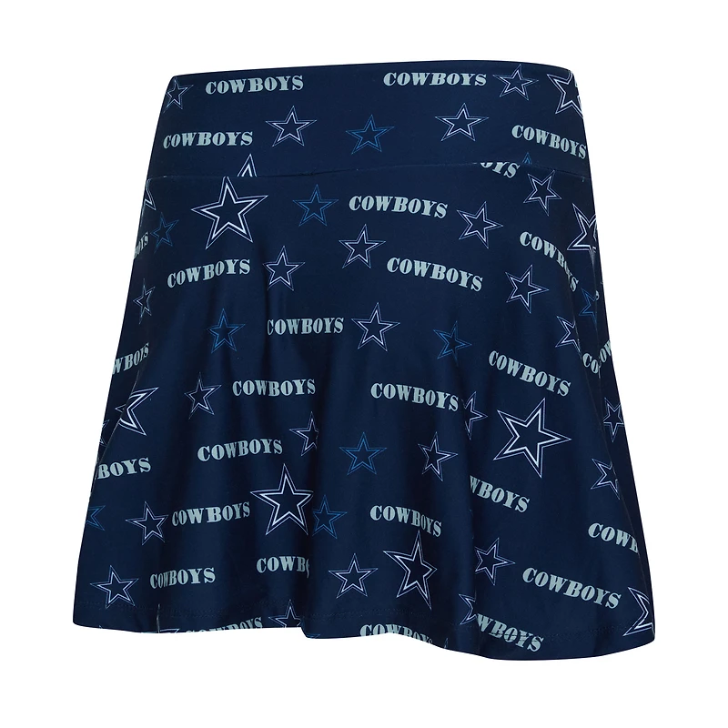Women's Concepts Sport Navy Dallas Cowboys Mosaic Allover Print Skort