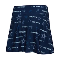 Women's Concepts Sport Navy Dallas Cowboys Mosaic Allover Print Skort