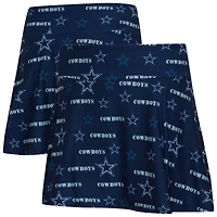 Jupe-short à imprimé mosaïque bleu marine Dallas Cowboys pour femme Concepts Sport