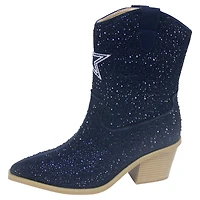 Bottines à cristaux bleu marine Dallas Cowboys Cuce pour femmes