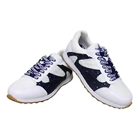 Cuce Baskets blanches à paillettes Dallas Cowboys pour femmes