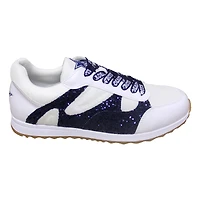 Cuce Baskets blanches à paillettes Dallas Cowboys pour femmes