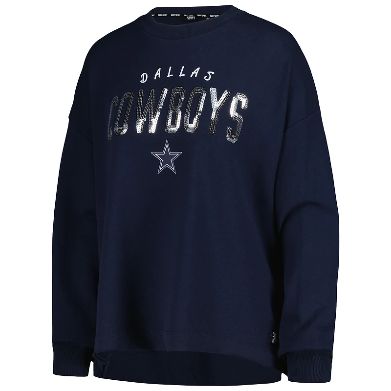 Sweat-shirt DKNY Sport pour femmes, bleu marine, Dallas Cowboys Penelope
