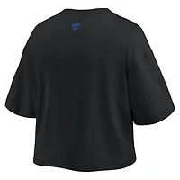 T-shirt court Fanatics pour femmes, noir, Dallas Cowboys, style américain