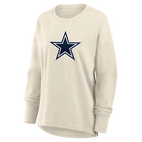 T-shirt à manches longues pour femme Fanatics Cream Dallas Cowboys Dove Legacy