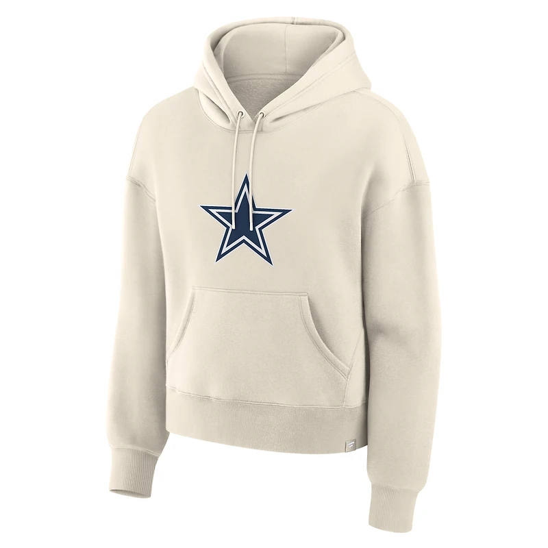 Women's Fanatics Cream Dallas Cowboys Dove Legacy Pullover Hoodie