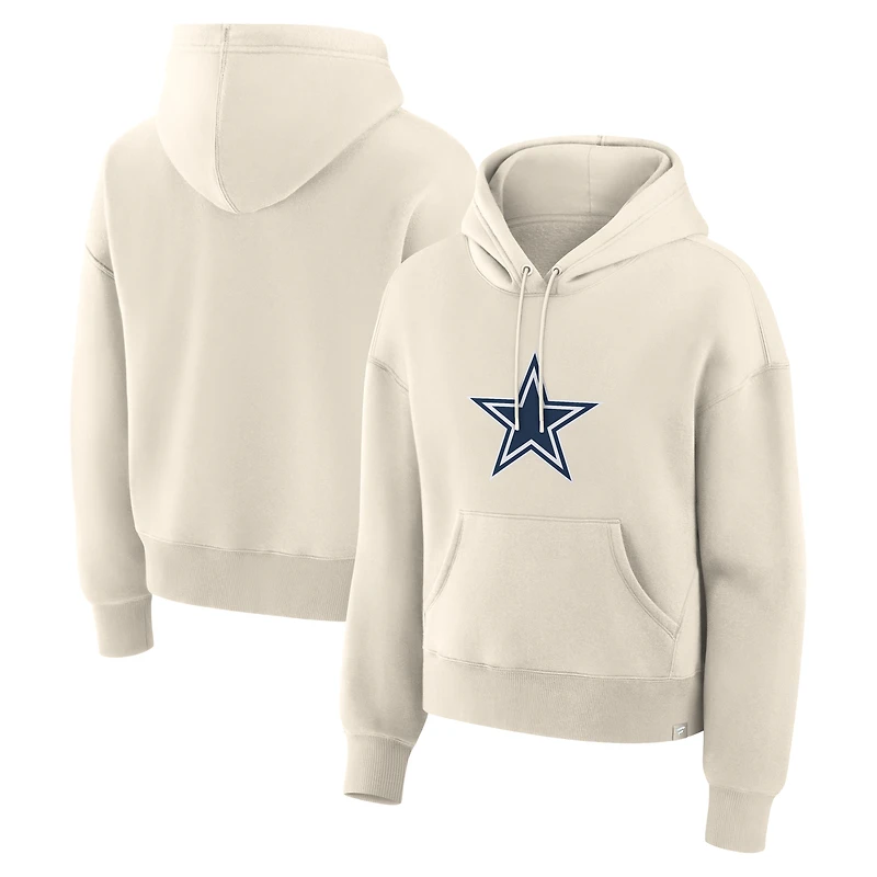 Sweat à capuche manches longues pour femme Fanatics Cream Dallas Cowboys Dove Legacy