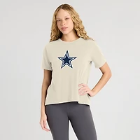 Women's Fanatics Cream Dallas Cowboys Dove Legacy T-Shirt