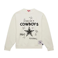 Women's Fanatics Cream Dallas Cowboys Plus Shooting Star Sweatshirt