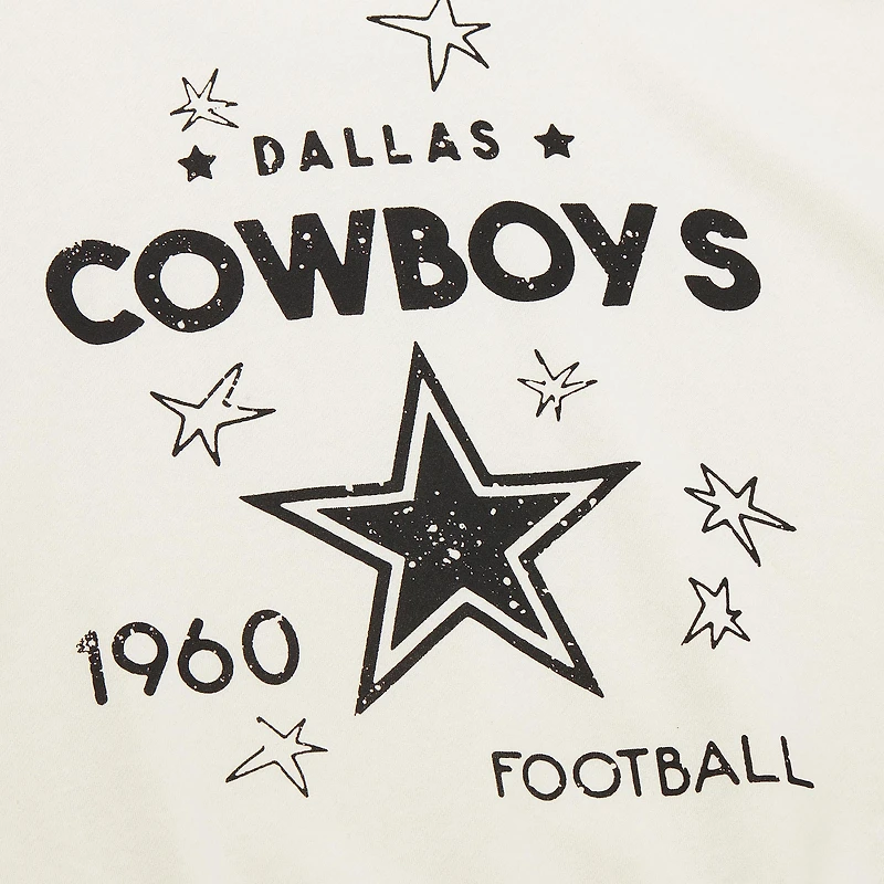 Women's Fanatics Cream Dallas Cowboys Plus Shooting Star Sweatshirt