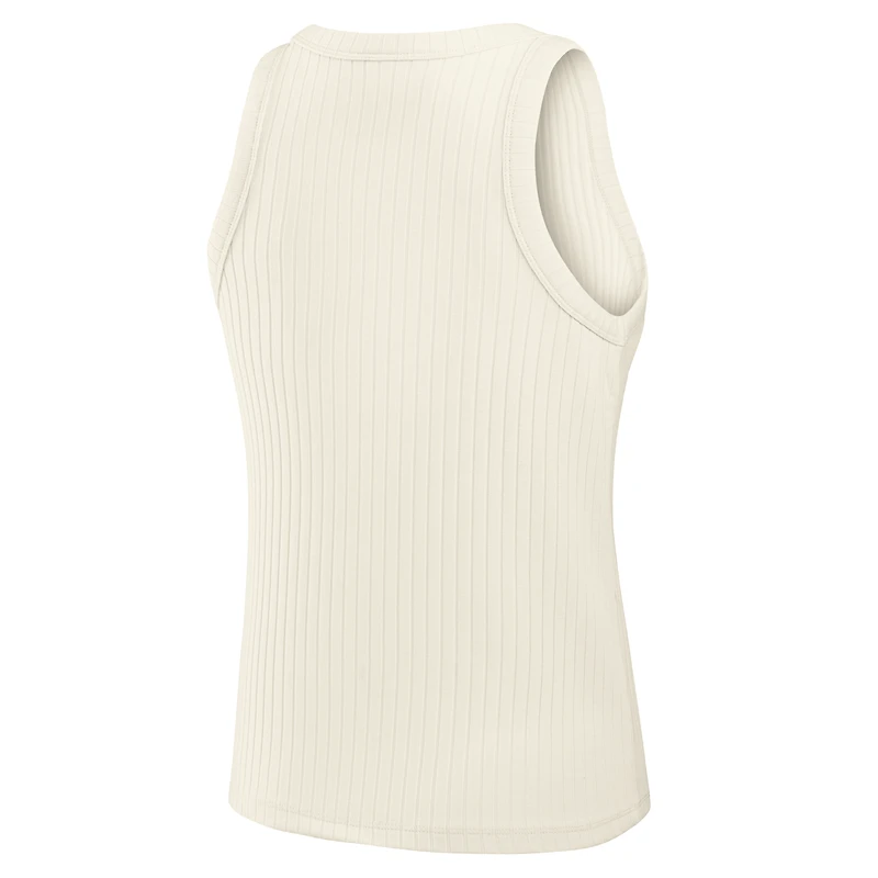 Débardeur côtelé tri-blend crème Dallas Cowboys Star Play pour femme de Fanatics