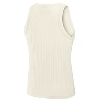 Débardeur côtelé tri-blend crème Dallas Cowboys Star Play pour femme de Fanatics