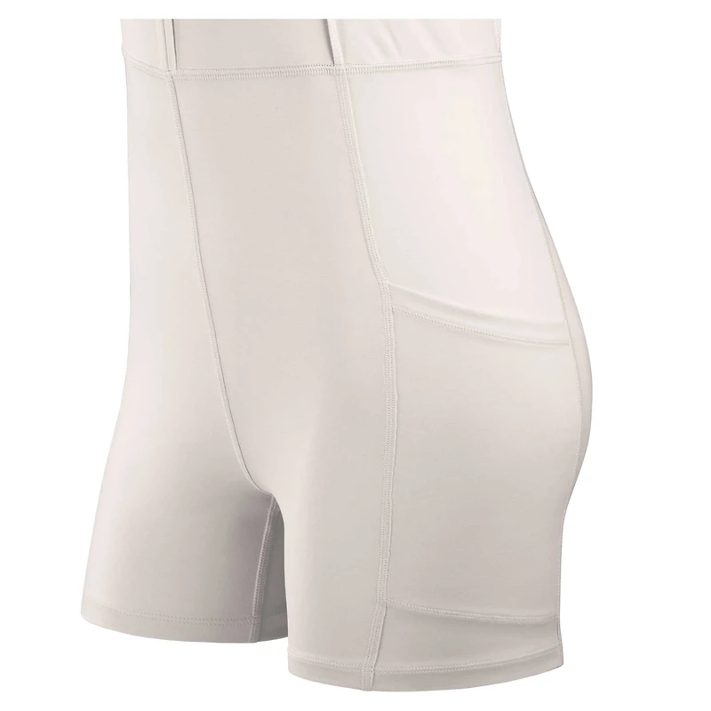 Women's Fanatics Cream Dallas Cowboys Studio Boost Athletic Half-Zip Dress